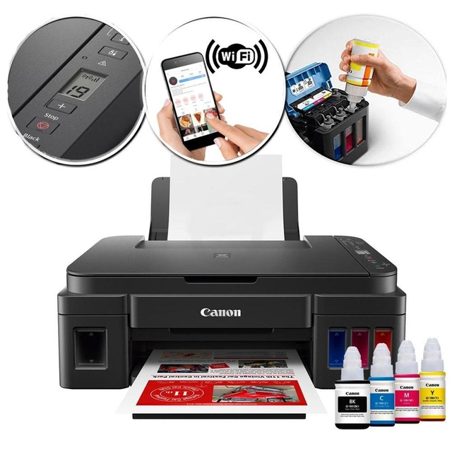 Impresora inalámbrica multifuncional PIXMA G3110