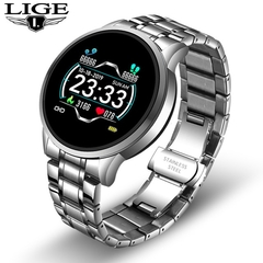 [MS0017] Relógio inteligente de luxo, frequência cardíaca, pressão arterial, esporte, multifuncional, para IOS, Android. - comprar online