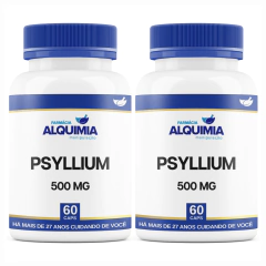 Psyllium 500 Mg 60 Cápsulas - Farmácia Alquimia