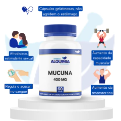 Mucuna Pruriens 400 Mg 60 Cápsulas - comprar online