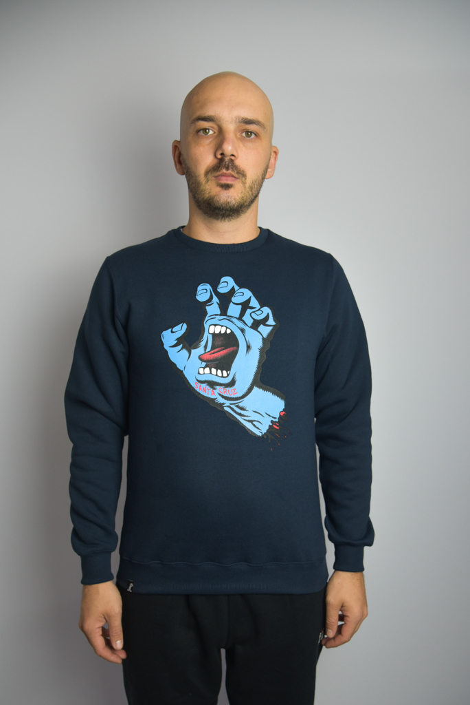 santa cruz hand splatter mens moletom com capuz