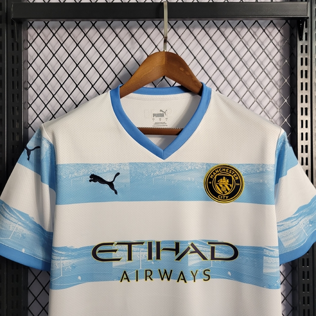 Manchester City Pré Match 22/23 Versão Jogador - Alpha Jerseys