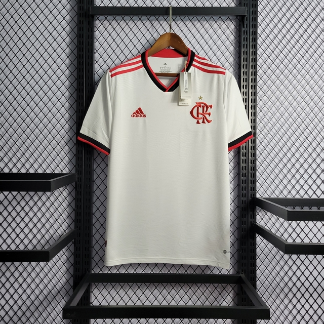 Camisa Flamengo II 21/22 - Masculino Torcedor - Branco/Vermelho