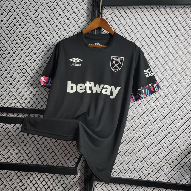 CAMISA WEST HAM AWAY 23/24 JOGADOR-UMBRO-MASCULINA