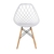 Conjunto com 2 Cadeiras de Jantar Siberian Eiffel Branco - loja online