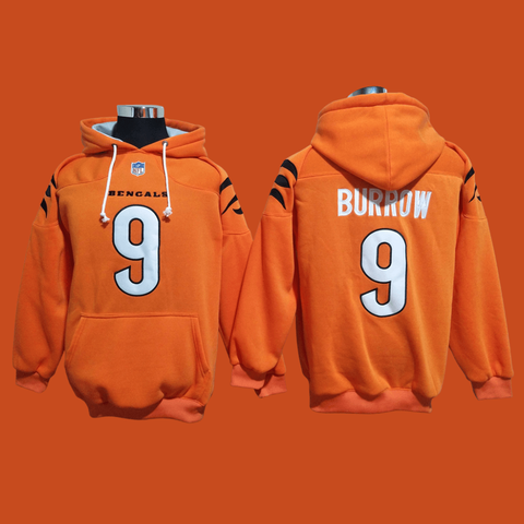 20D Jersey Cincinnati''Bengals''Men #1 Ja'Marr Chase 9 Joe Burrow 28 Joe  Mixon 85 Tee Higgins''NFL'' Custom Orange Vapor Limited 