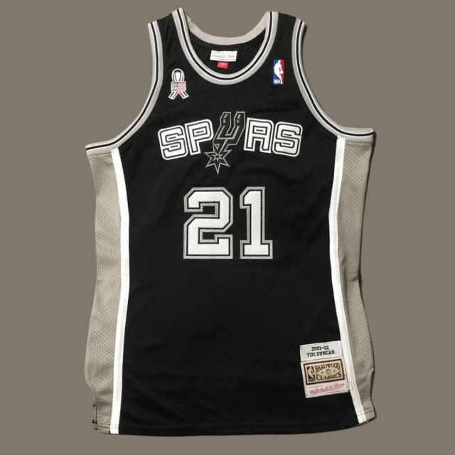 Camisa Jersey San Antonio Spurs - 21 Tim Duncan - Mitchell & Ness Hardwood  Classics