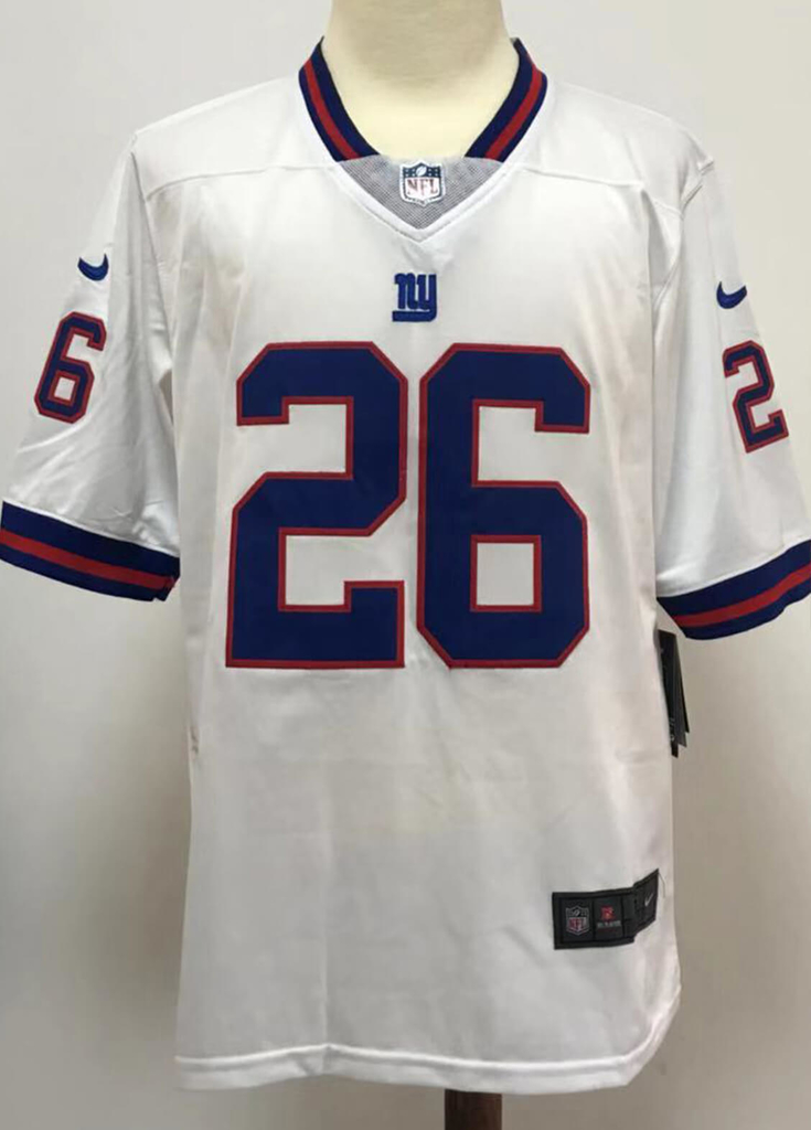 Camiseta Masculina 2022NFL New York Giants Saquon Barkley Azul