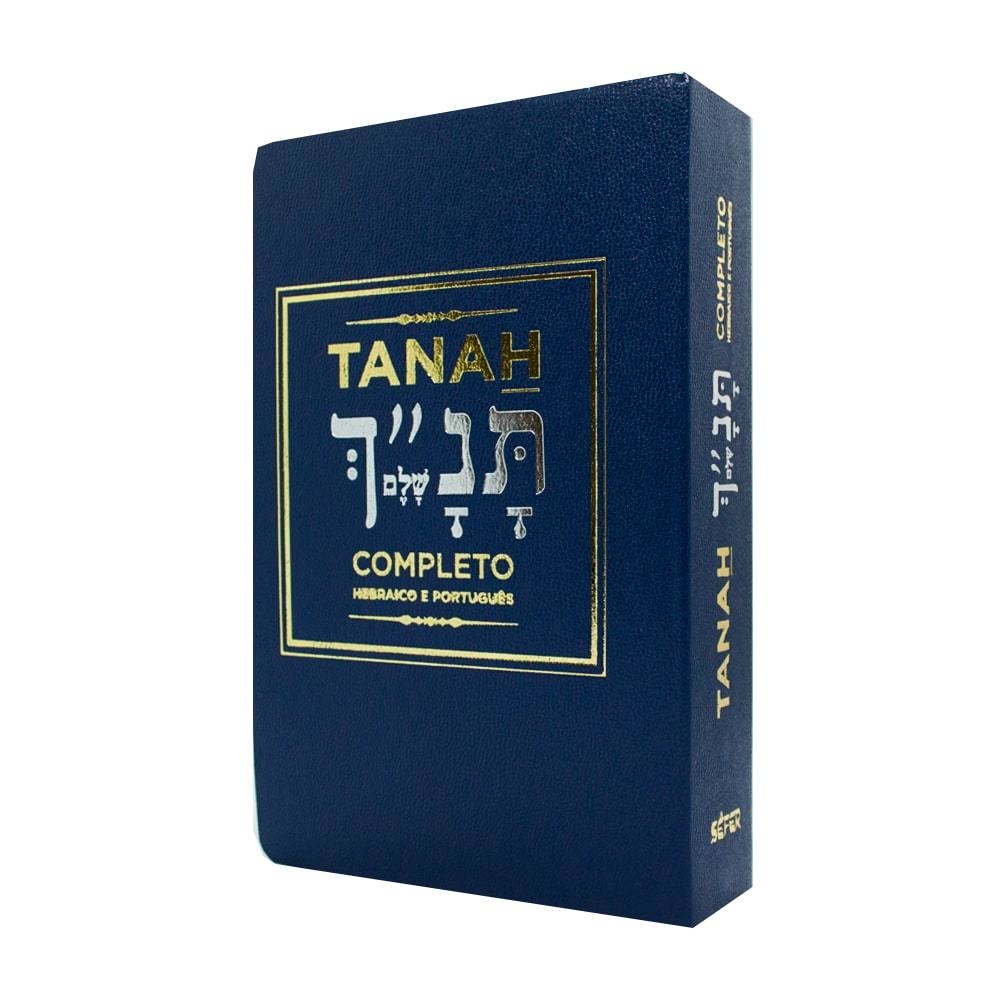 Livro Tanah Completo Hebraico E Português Azul Tenda Gospel Livrari