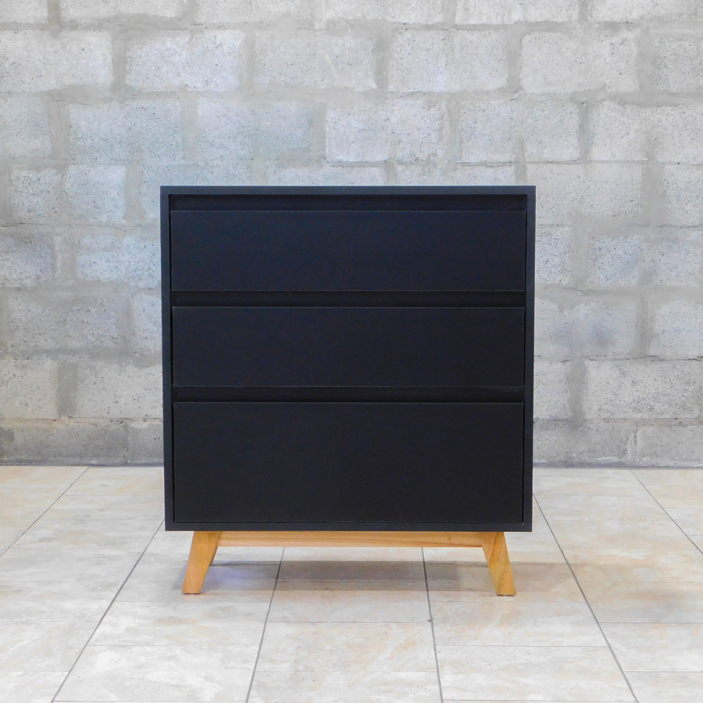 Comoda Cajonera Nordica [4] Negra Moruka Deco