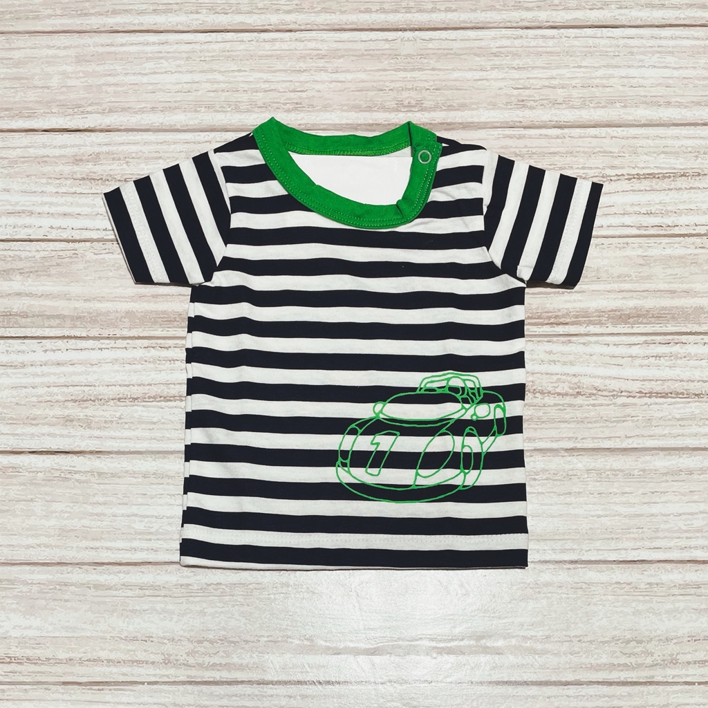 Remera rayada azul y blanca Clearance