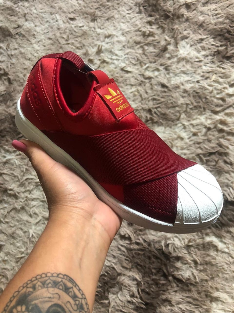 adidas slip on vinho
