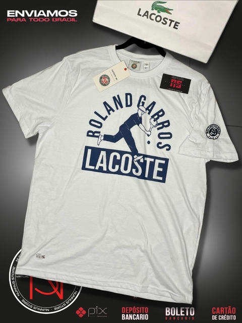 Camiseta Lacoste Roland Garros Branca - Nunnus Store