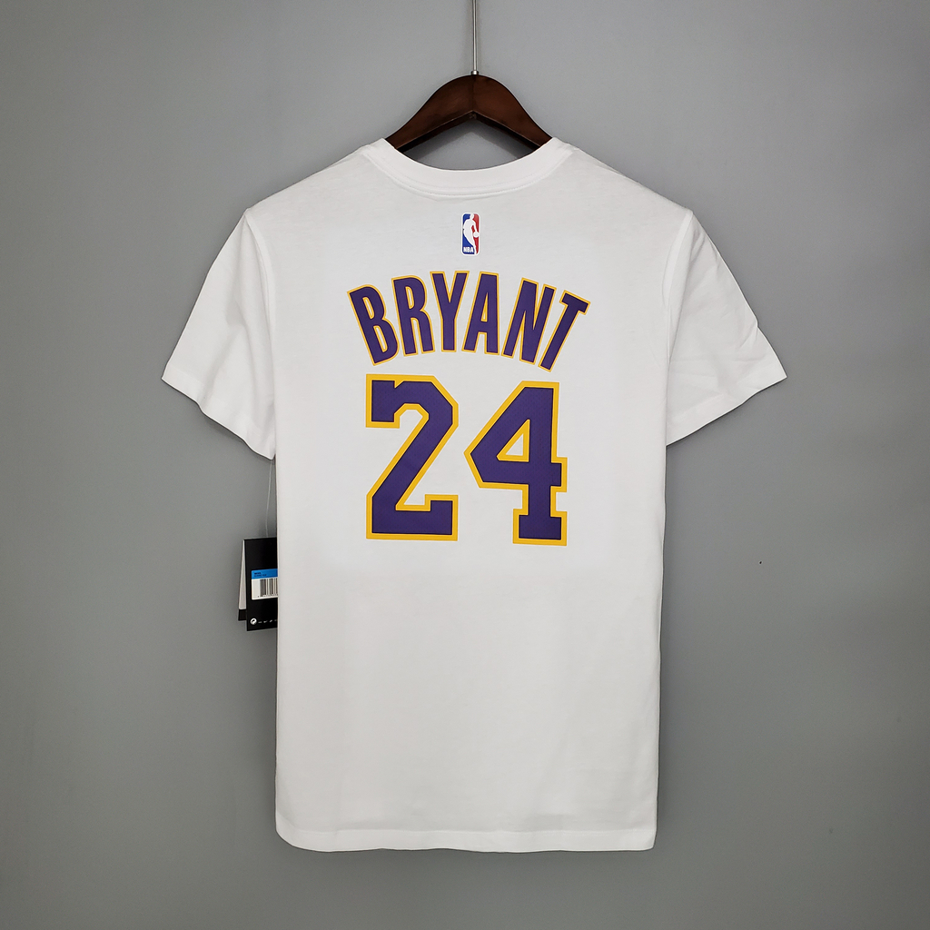 Camiseta Los Angeles Lakers Nike Dri-FIT - Kobe Bryant #24 Branca