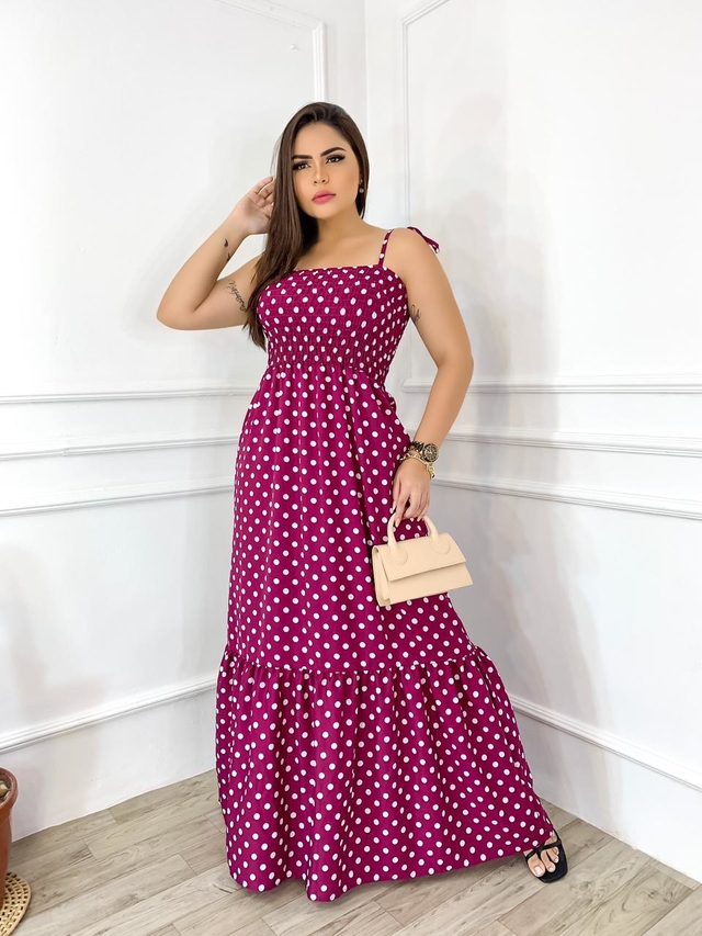 VESTIDO LONGO COM LASTEX - 51038 - Gaiata Girl