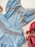 Baby Doll Babado Azul Francesa - comprar online