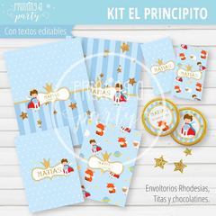Kit Imprimible El Principito Tarjeta + Decoración + Etiquetas Candy Bar - Printing a Party