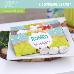 Kit Imprimible - Printing a Party - Dinosaurios Party Candy Bar