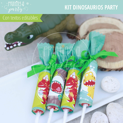 Kit Imprimible - Printing a Party - Dinosaurios Party Candy Bar