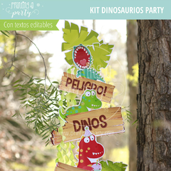 kit imprimible dinosaurios candy bar dinosaurios decoración