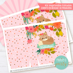 kit imprimible zorrito