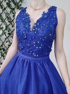 Vestido azul royal princesa [NOVO] | tam m - Greengrif Brechó