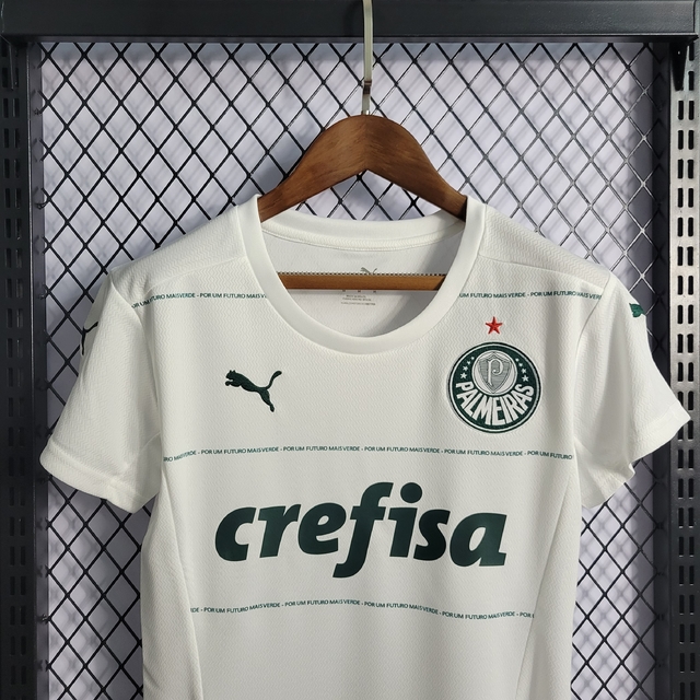 Camisa Palmeiras Away 22/23 s/n° Torcedor Feminina - Branco
