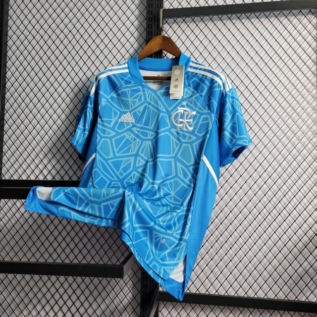 Camisa Flamengo Goleiro 22/23 s/n° Torcedor Adidas Masculina - Azul