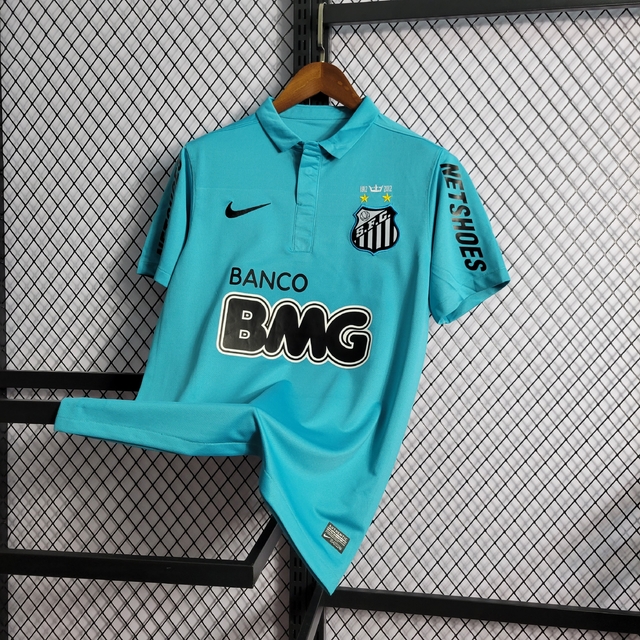 Camisa Retrô Santos 2012 Away Nike - Azul