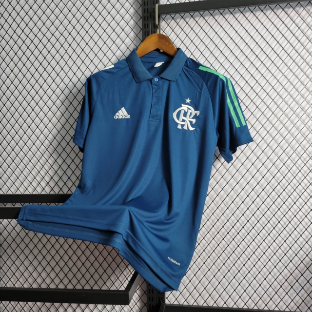 Camisa Polo Flamengo 2022 Adidas - Azul Escuro