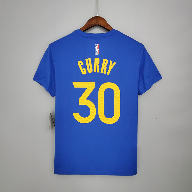 Camisa Golden State Warriors "CURRY 30" 2021 Casual - Azul