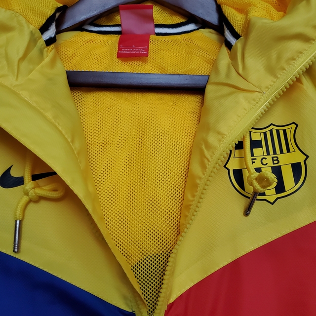 Corta-vento Barcelona Nike - Amarelo+Azul+Vermelho