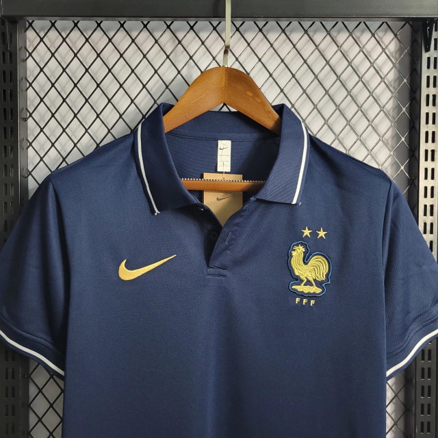 Camisa Polo França Nike - Azul