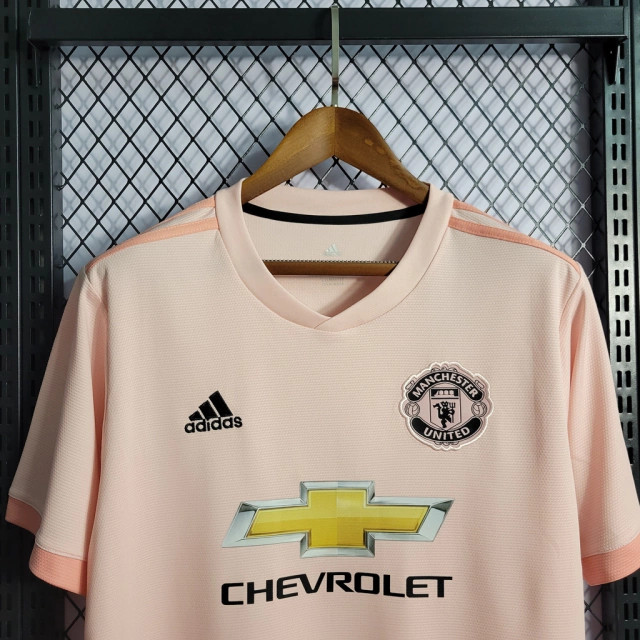 Camisa Retrô Manchester United Away 18/19 Adidas - Rosa