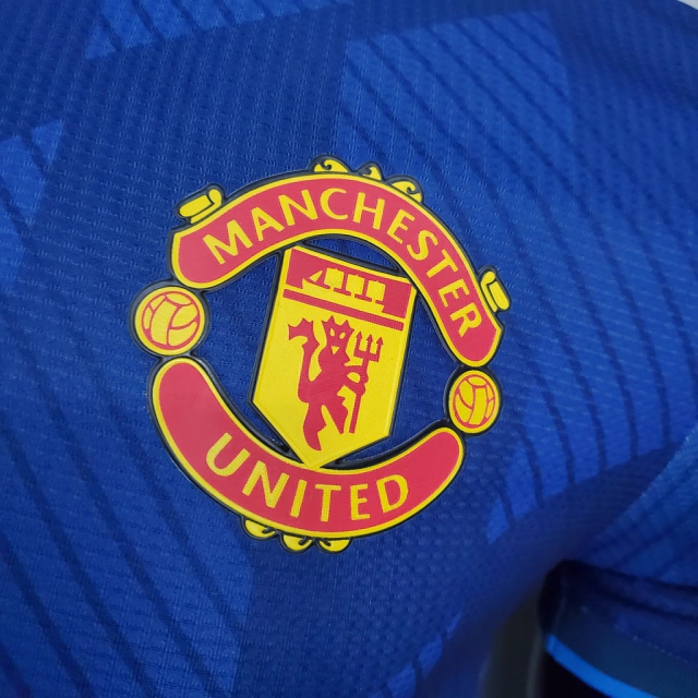 Camisa Manchester United Third Away 21/22 s/n° Player Version Adidas  Masculina - Azul