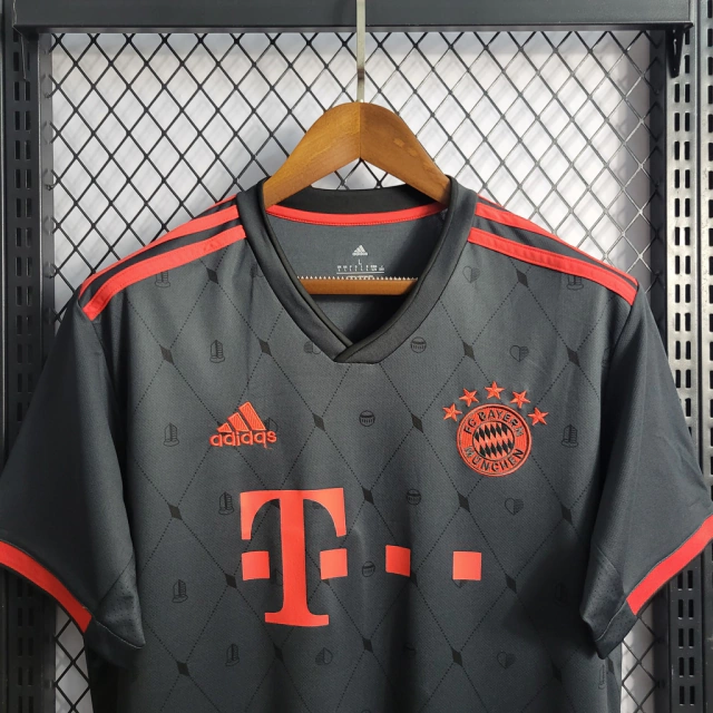 Camisa Bayern de Munique Away 22/23 s/n° Torcedor Adidas Masculina - Preto