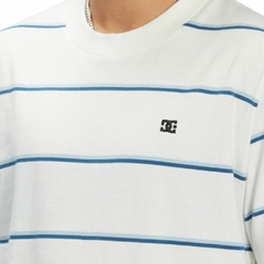 Remera DC Shoes Spaced Out Stripe WHT - tienda online