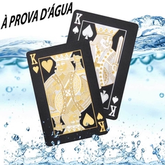 Jogo Cartas Baralho Dólar Preto Luxo Elegante Poker Truco Presentes Criativos - loja online