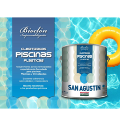 Pintura en base solvente p/piscinas plásticas y climatizadas x 4 lts - comprar online