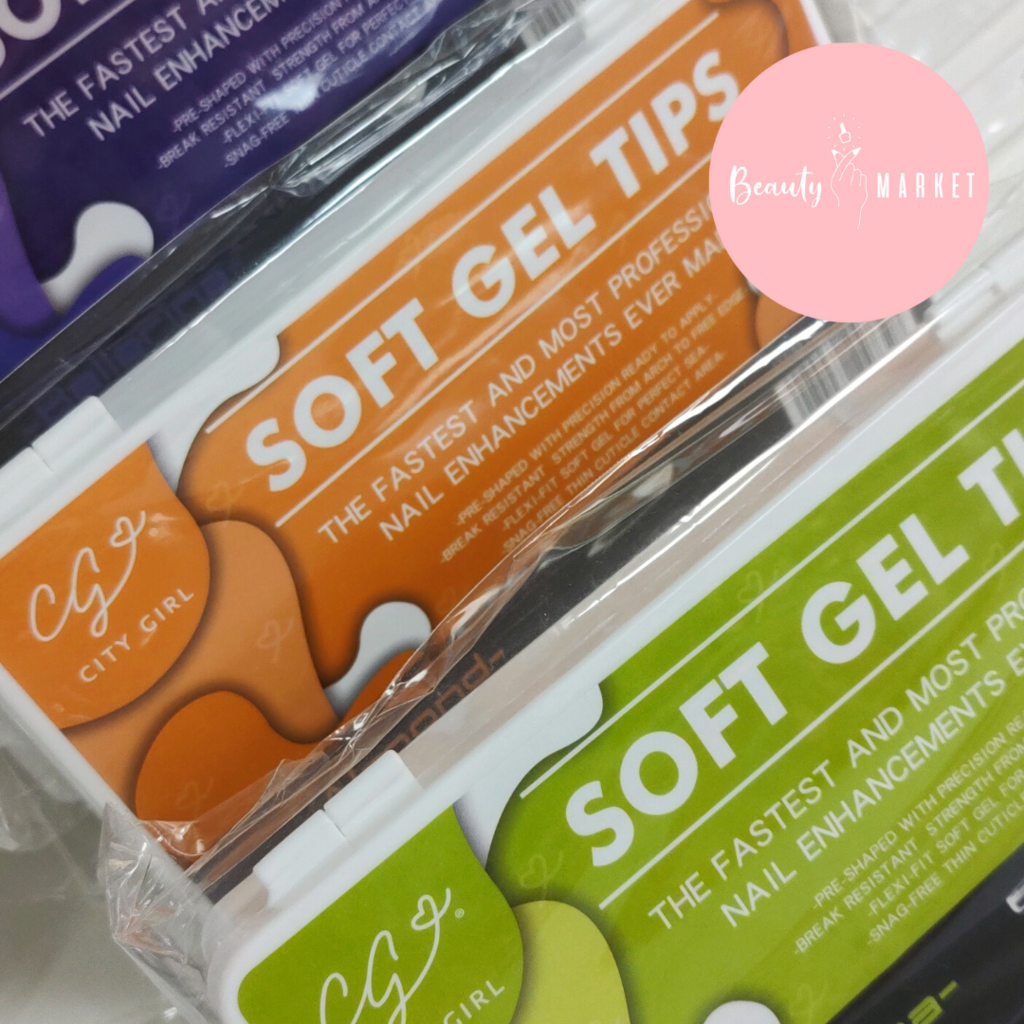Tips para soft gel y press on Caja x 600 unidades CITY GIRL