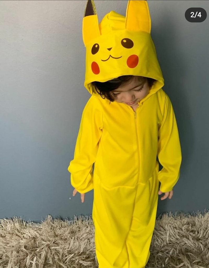 Fantasia Pikachu 6 e 8 anos
