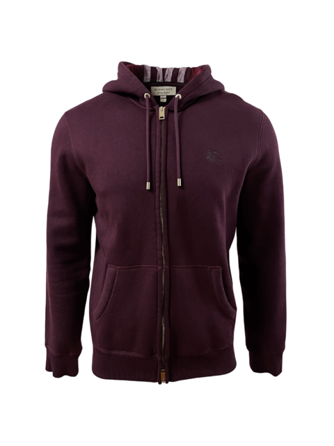 burgundy burberry moletom com capuz