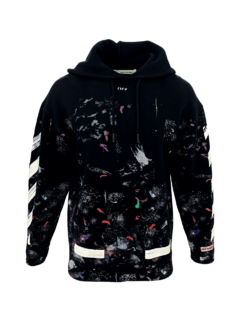 off white moletom com capuz galaxy