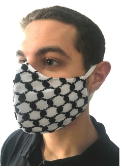 Máscara Kufiya - tecido lavável com tripla proteção