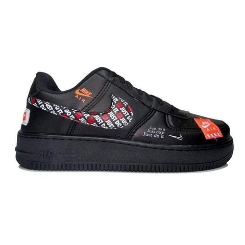 TÊNIS AIR FORCE 1 JUST DO IT PRETO - X Outlet