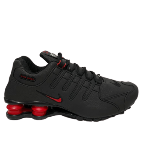 nike shox nz se preto e vermelho