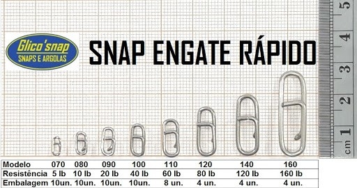Snap Engate Rapido - Glico Snaps - Pesca Animal