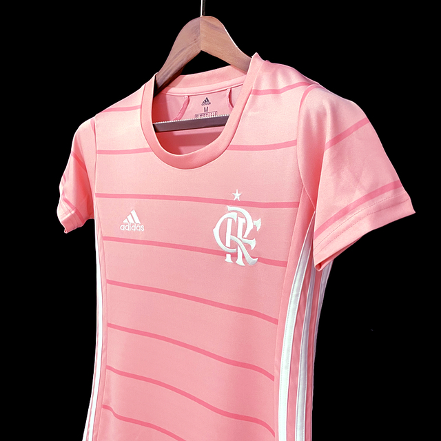 camiseta feminina flamengo rosa