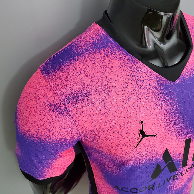psg camisa rosa e roxa