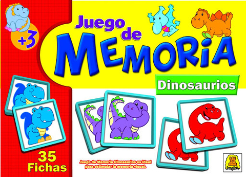 Juego de Memoria Dinosaurios +3 años